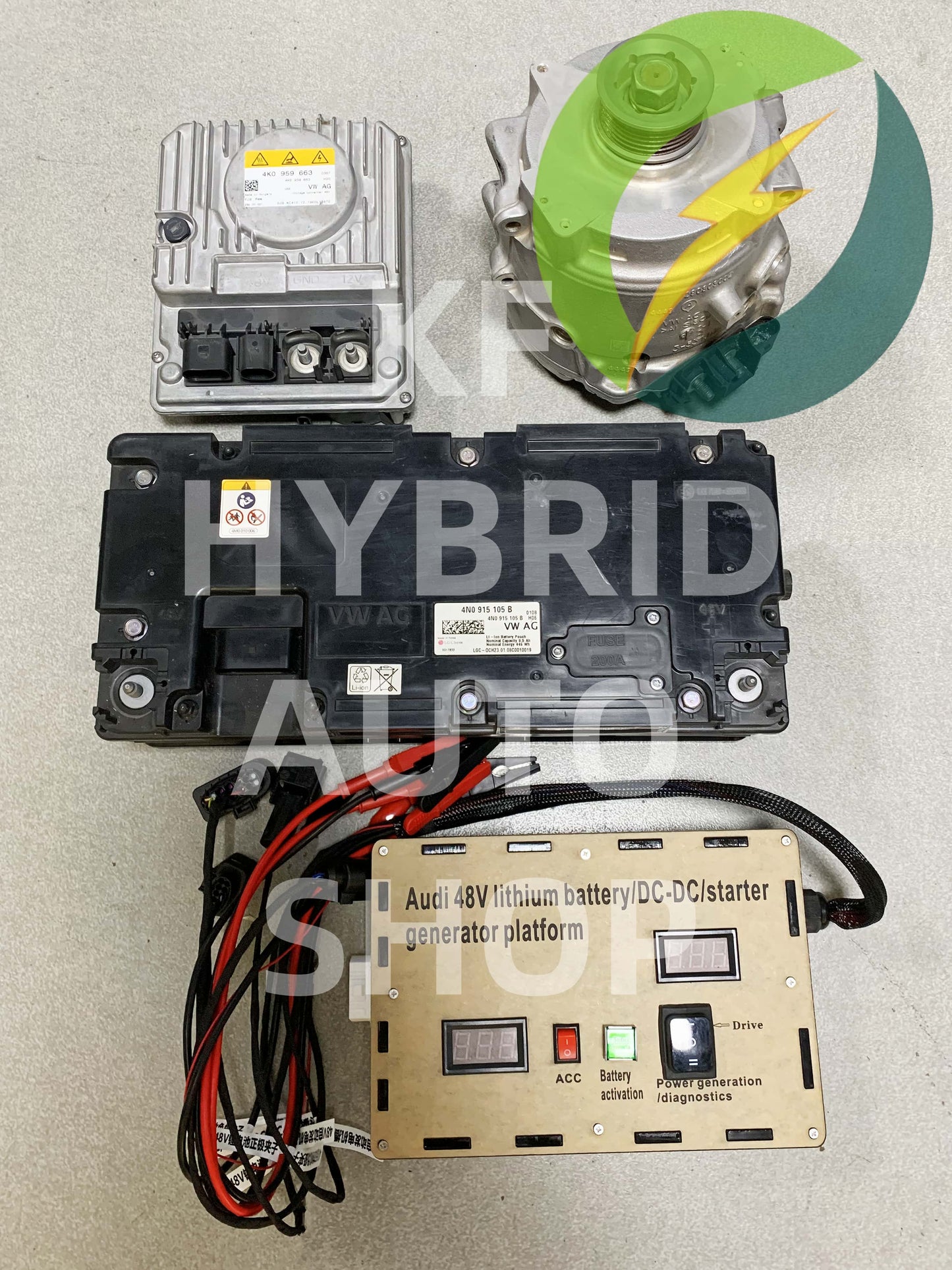 Audi Hybrid 48V Lithium Battery/DC/Starter Generator All-in-one testing platform