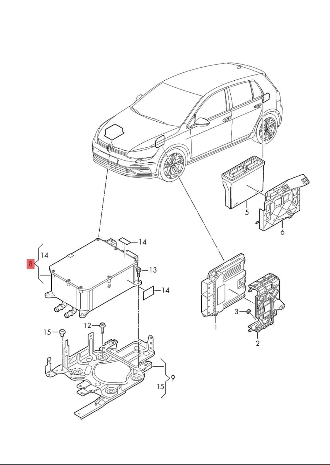 Audi Q2L /Volkswagen e-Golf High-Voltage Battery Charging Module
