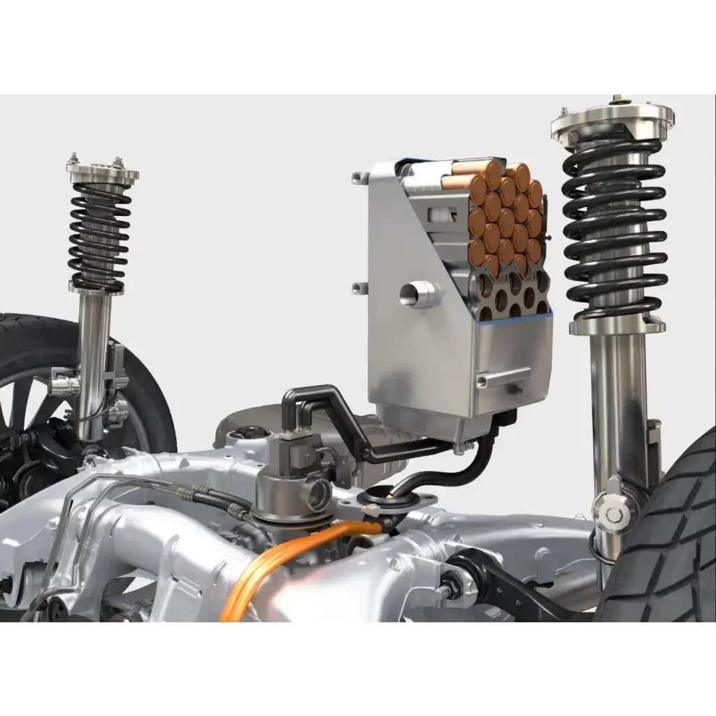 Compared with conventional nickel metal hydride batteries the lithium-ion battery features a higher electric power density and better electric efficiency combined with more compact dimensions and lower weight.