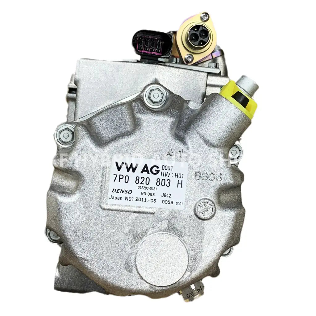 original 12V AC compressor/pump for Porsche Volkswagen, ultra-forced cooling with minimal noise volume, refurbished by our experienced technician, thoroughly tested, calibrated, and ready to install